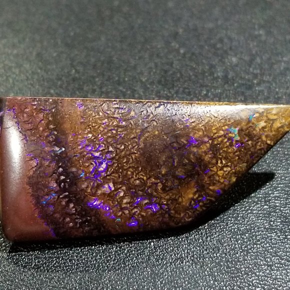 Australian Koroit Opal * 35.53 x 16.10 x 4.17mm * Purple boulder opal * LKO242TB - Picture 14 of 15